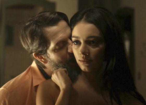 Eliana (Sophie Charlotte) e Egídio (Vladimir Brichta) em Renascer