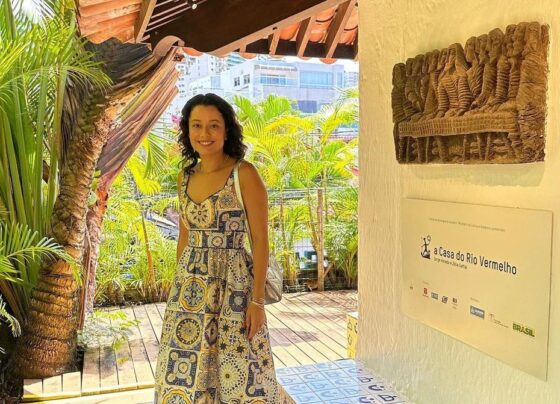 Daniela Filomeno na Casa do Rio Vermelho, casa-memorial dos autores Jorge Amado e Zélia Gattai em Salvador