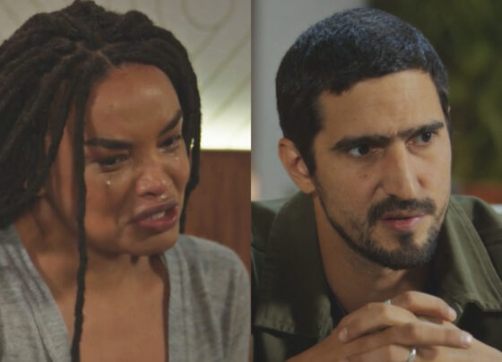 Paulina (Lucy Ramos) e Tom (Renato Góes) em Família é Tudo