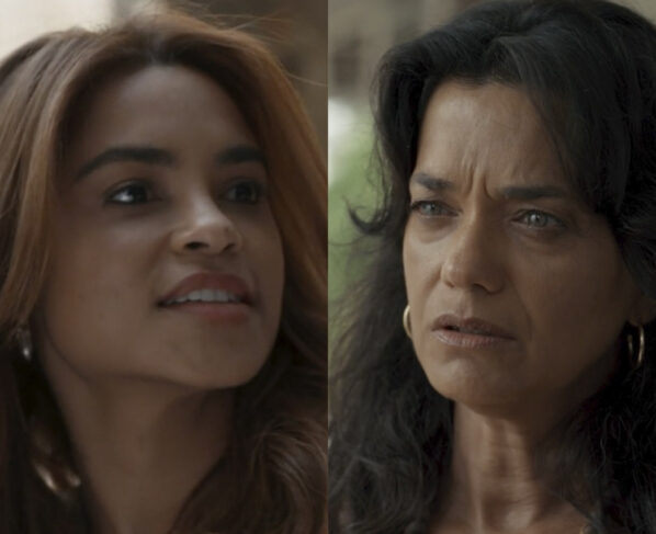 Lilith (Lucy Alves) e Morena (Ana Cecília Costa) em Renascer