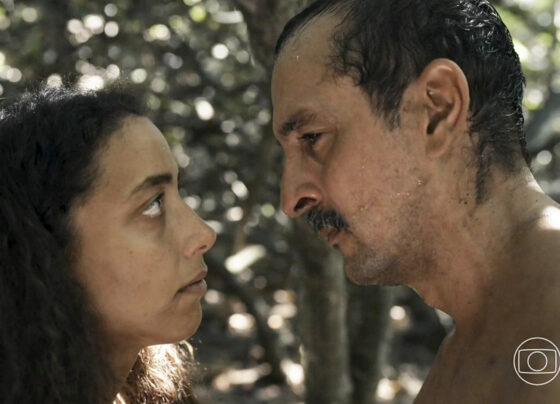 Tião Galinha (Irandhir Santos) e Joana (Alice Carvalho) em Renascer