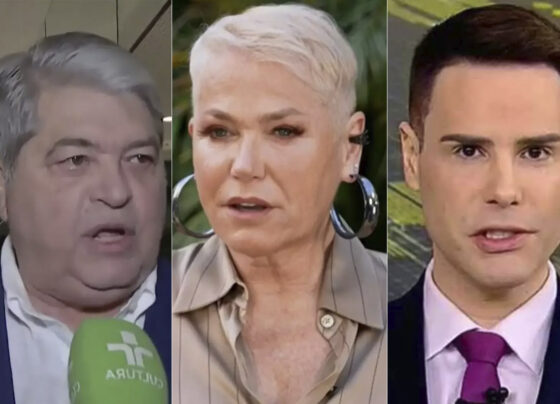 José Luiz Datena, Xuxa Meneghel e Luiz Bacci