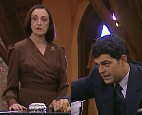 Débora (Ana Lúcia Torre) e Rafael (Eduardo Moscovis) em Alma Gêmea