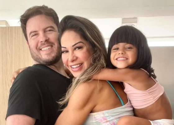 Thiago Nigro, Maíra Cardi e Sophia