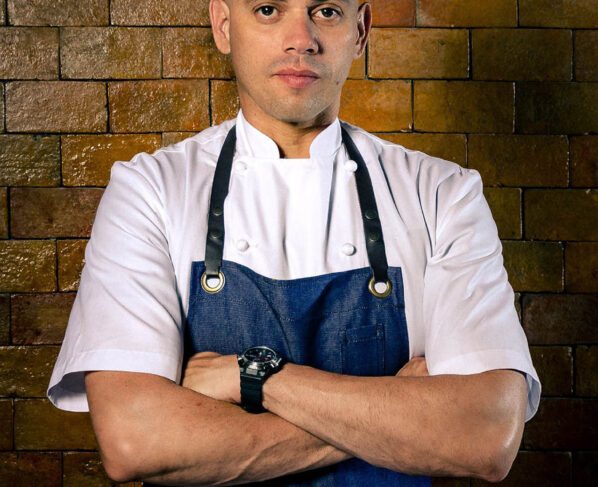 Retrato do chef Fabrício Lemos, dos restaurantes Origem e Ori, em Salvador/Ba. Fotógrafo: Leonardo Freire (71)99710-4170