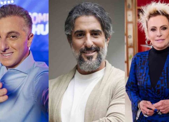 Luciano Huck, Marcos Mion e Ana Maria Braga