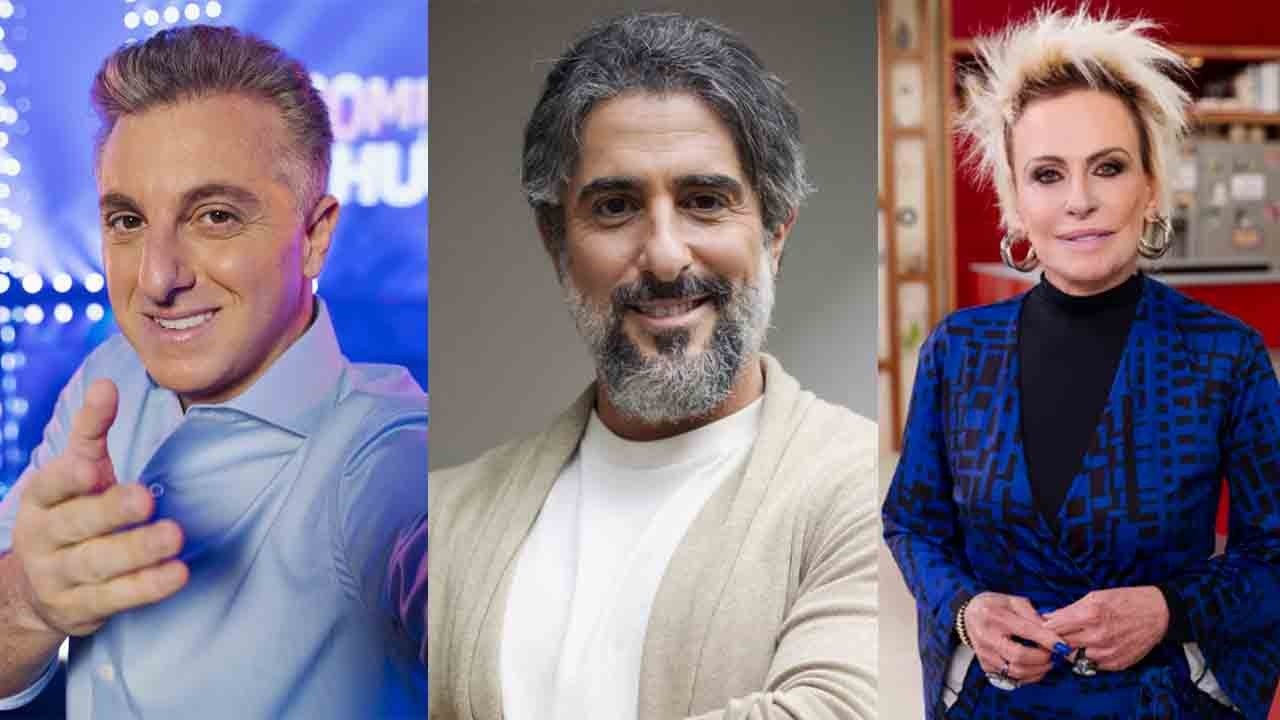 Luciano Huck, Marcos Mion e Ana Maria Braga