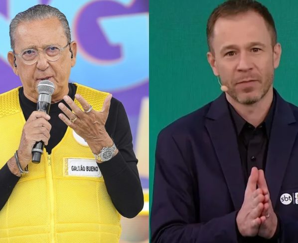 Galvão Bueno e Tiago Leifert