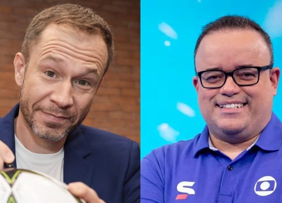 Tiago Leifert e Everaldo Marques