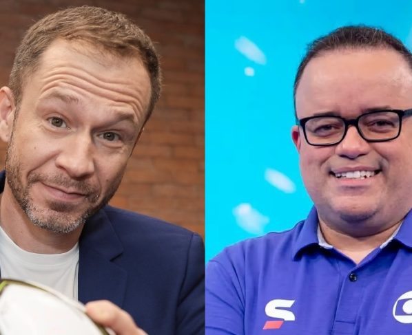 Tiago Leifert e Everaldo Marques