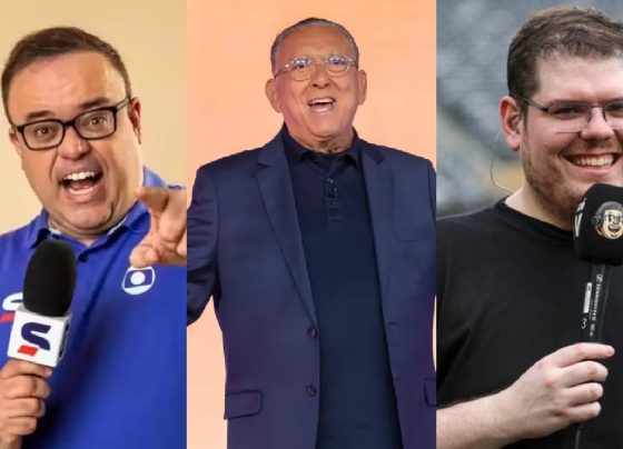 Everaldo Marques, Galvão Bueno e Casimiro Miguel