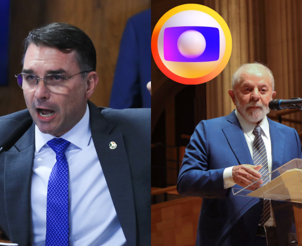 Flávio Bolsonaro e Lula ainda não confirmaram presença no debate da Globo. (Imagem: Lula Marques - Agência Brasil / Cecília Bastos - USP Imagens)
