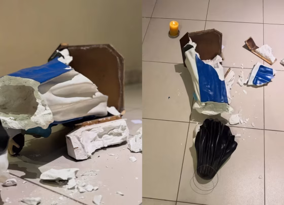 Ato de vandalismo destrói imagem de Santa Dulce dos Pobres dentro de igreja em Salvador