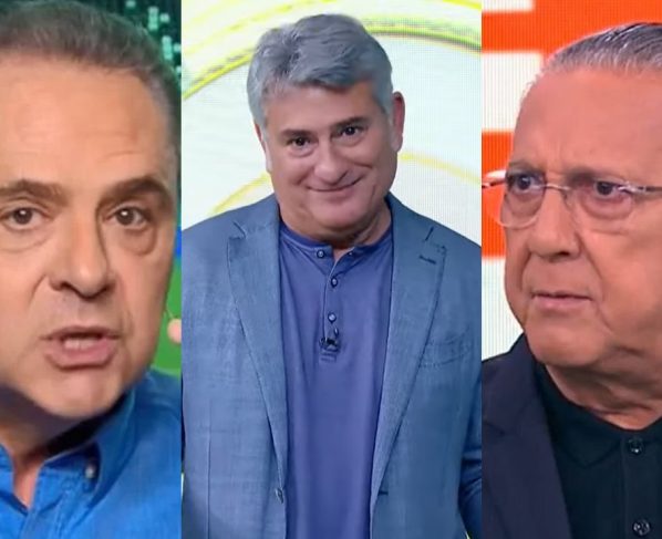 Luis Roberto, Cleber Machado e Galvão Bueno