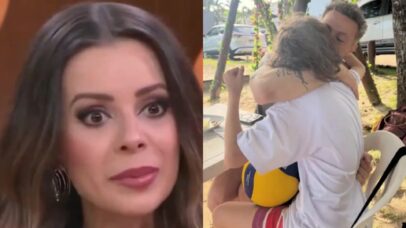 Sandy, Lucas Lima e o filho, Theo