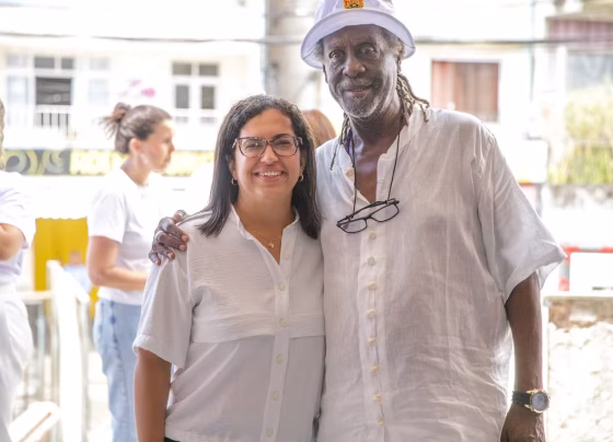 Vice-prefeita de Salvador vistoria obras de requalificação da sede do Ilê Aiyê