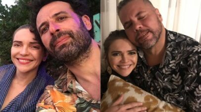 Titina Medeiros ao lado do marido e do amigo - Reprodução/Instagram