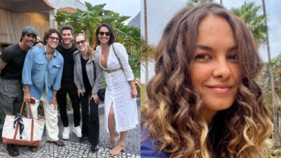 Arthur Aguiar posou com os Rebeldes e fez homenagem à Lua Blanco