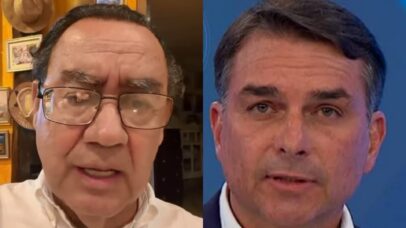 Augusto Cury e Flávio Bolsonaro