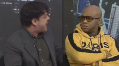 Ex-BBB Adrilles Jorge e Pai Kleber de Ogum quase saem no soco durante debate político na TV