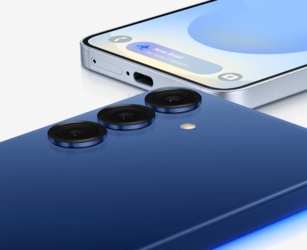 Galaxy S25 na cor azul
