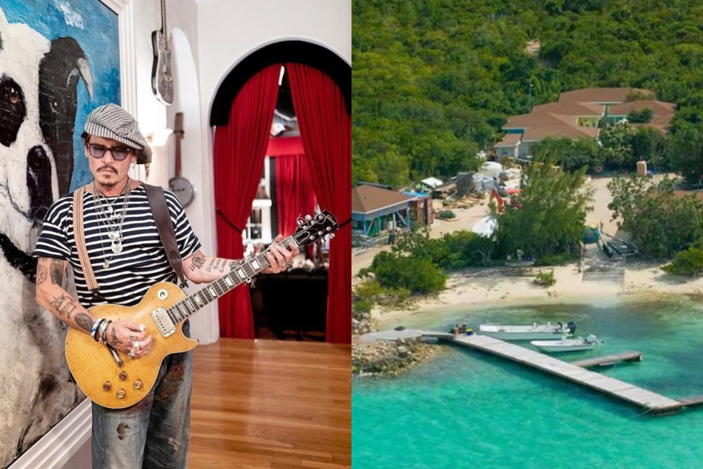 Johnny Depp possui uma casa incrível nas Bahamas