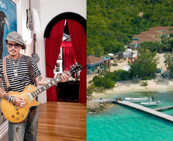 Johnny Depp possui uma casa incrível nas Bahamas