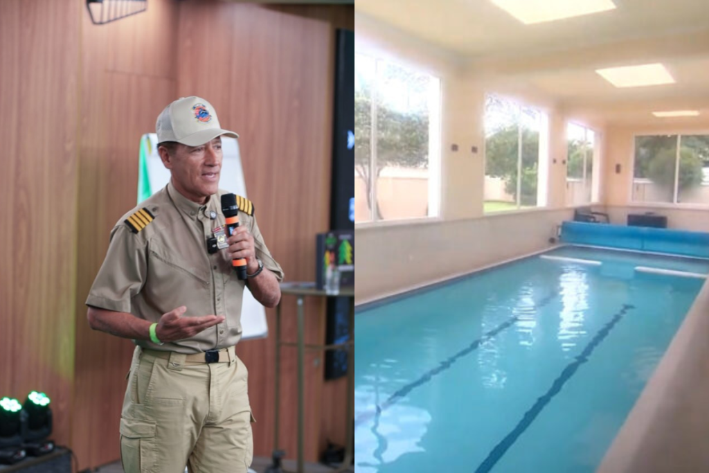 Comandante Hamilton e sua casa exuberante