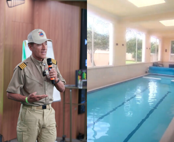 Comandante Hamilton e sua casa exuberante