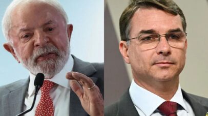 Lula e Flavio Bolsonaro - Reprodução/Instagram/Evaristo Sá/AFP