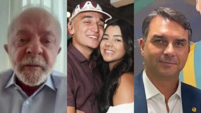 Lula, João Gomes, Ary Mirelle e Flávio Bolsonaro