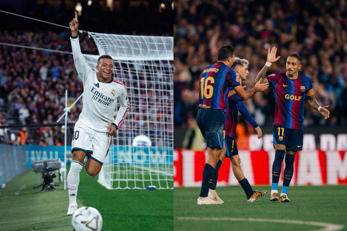 Real Madrid e Barcelona divididos