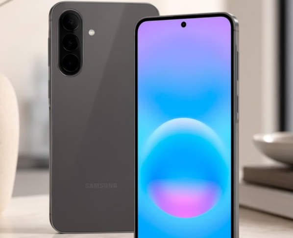 Galaxy A57 na versão cinza