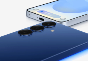 Galaxy S25 na cor azul
