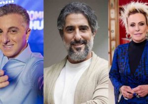 Luciano Huck, Marcos Mion e Ana Maria Braga