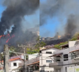 Incêndio atinge área de mata em dunas no bairro do Imbuí, em Salvador