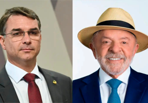 Lula e Flávio Bolsonaro são candidatos à presidência do Brasil