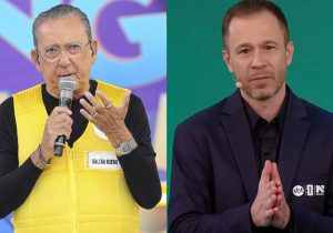 Galvão Bueno e Tiago Leifert