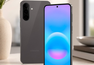 Galaxy A57 na versão cinza