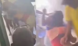 Vídeo: eleitoras entram em luta corporal e invadem sala de votação na capital baiana